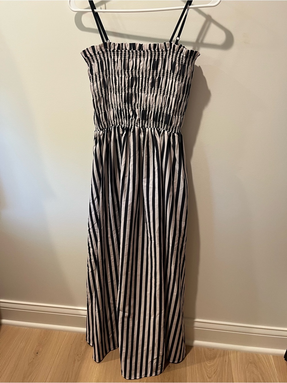 Amazon Black and White Striped Girls Maxi Dress